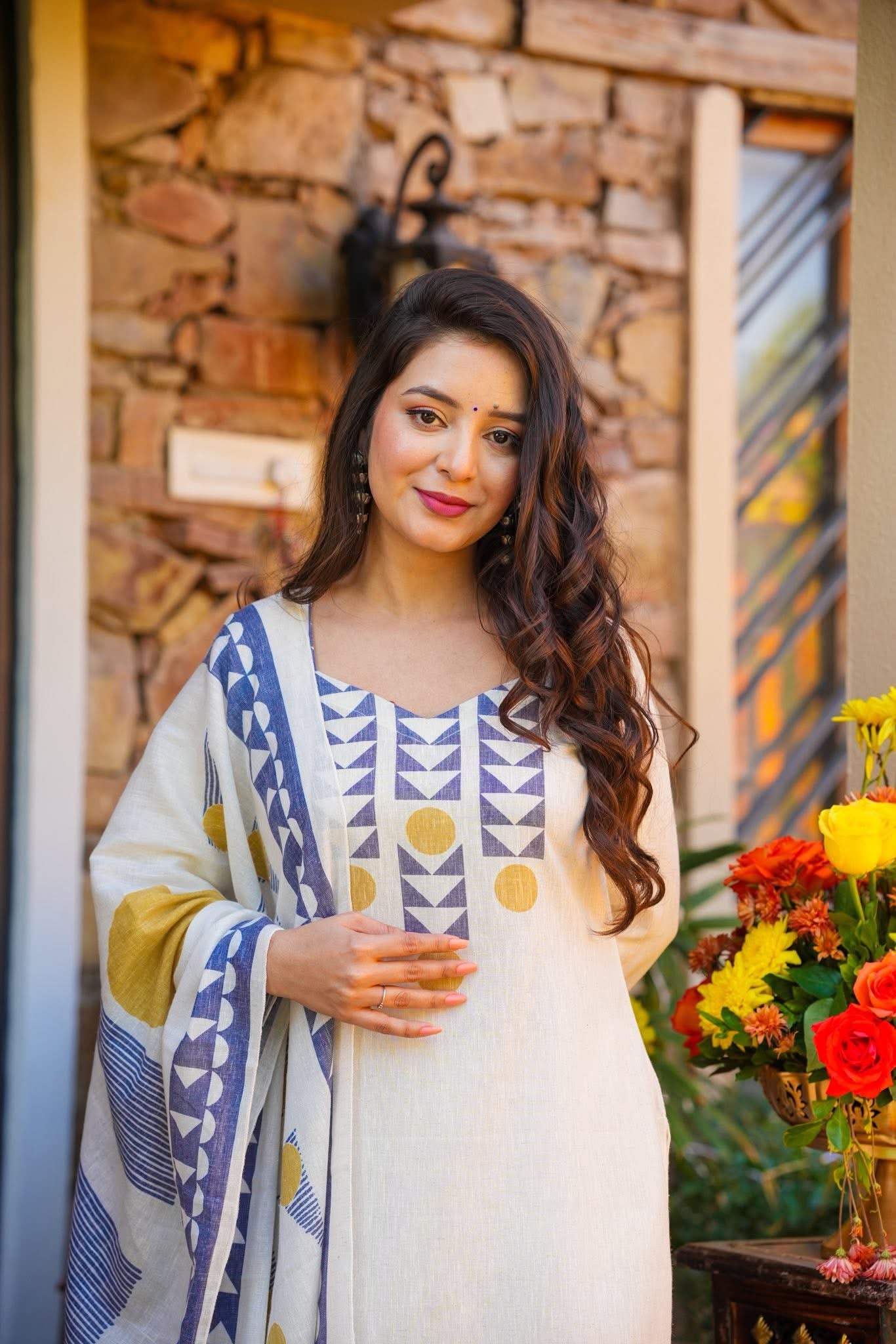 Gitanvi Cotton Kurta Set