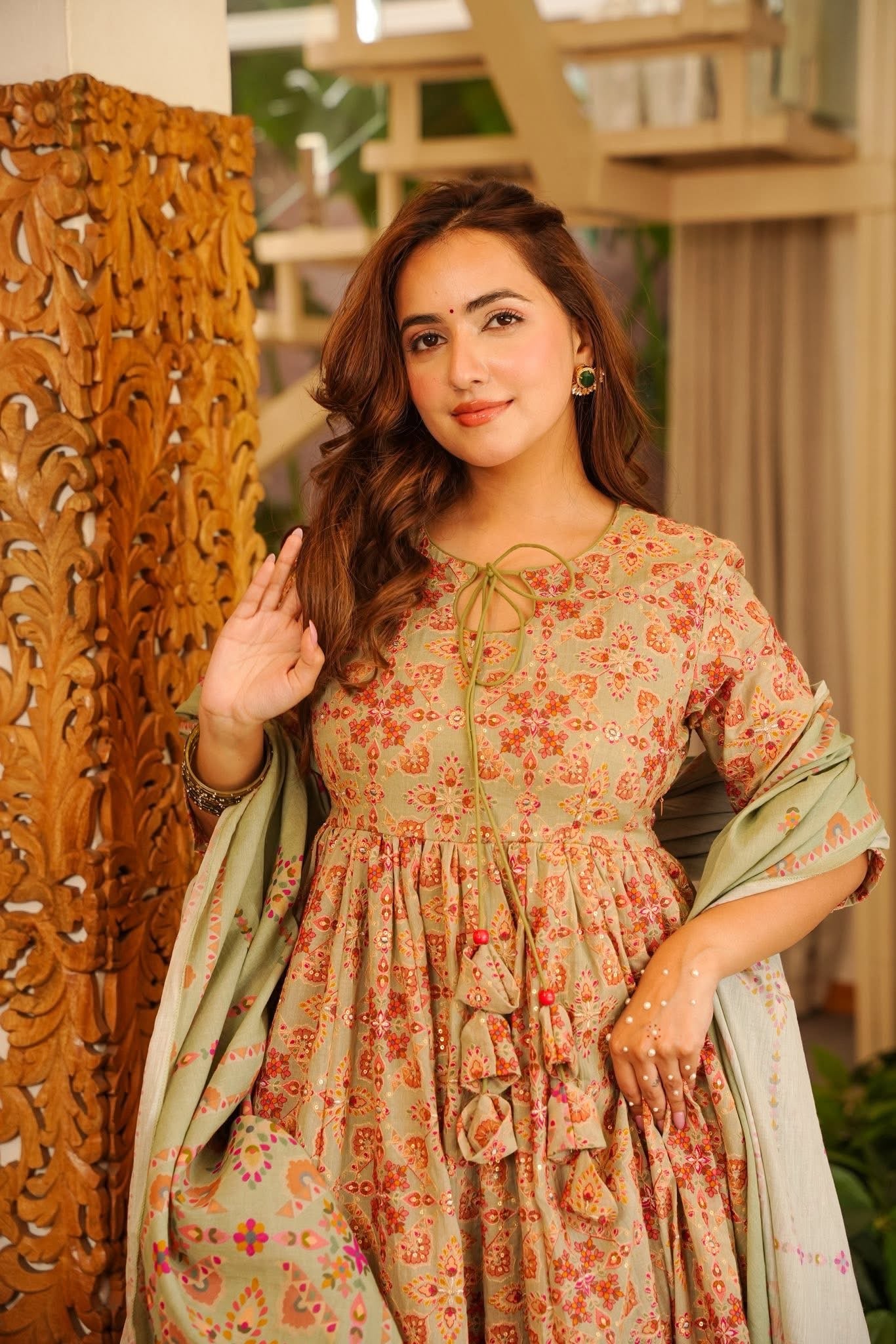 Rihansa Cotton Anarkali Suit Set