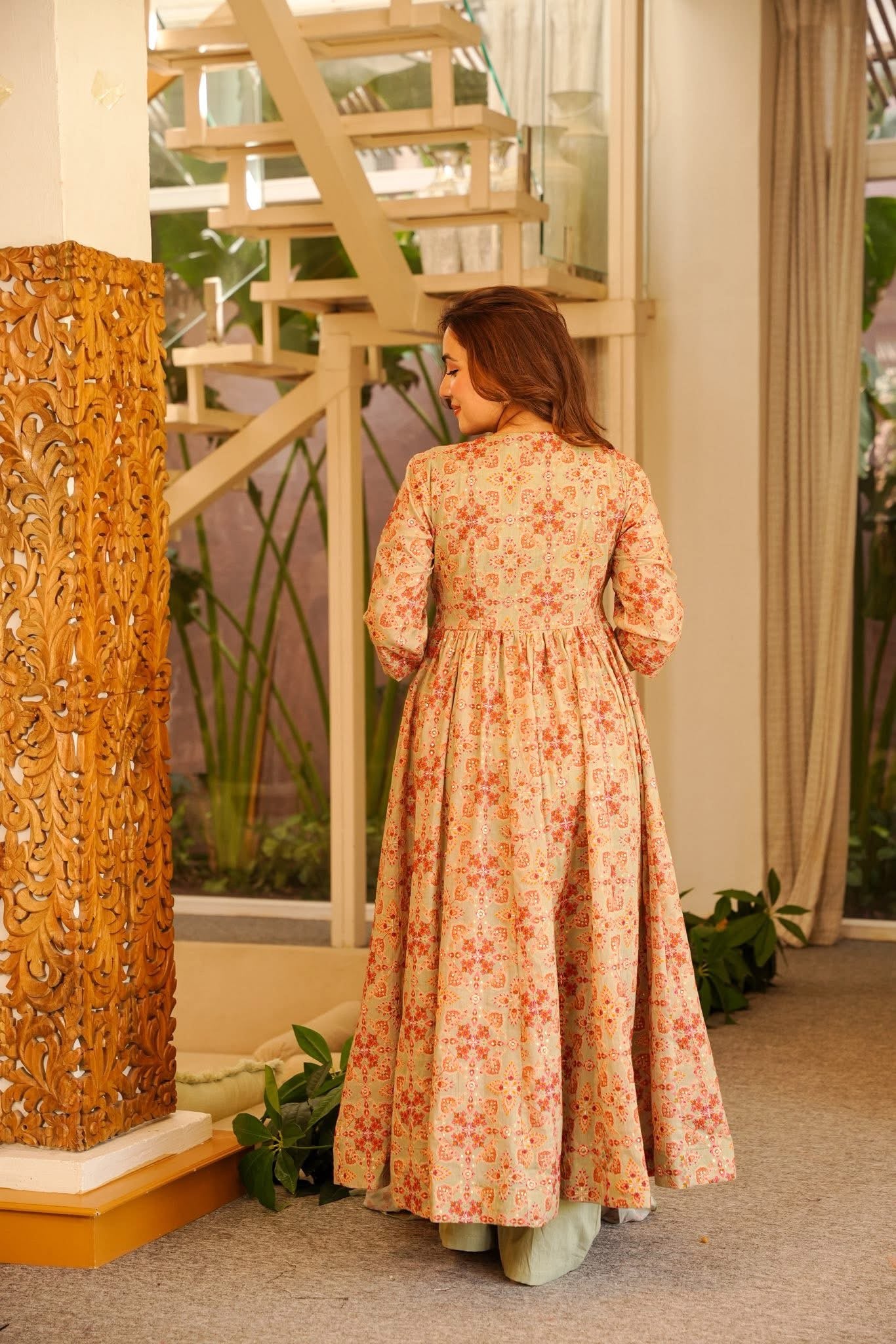Rihansa Cotton Anarkali Suit Set