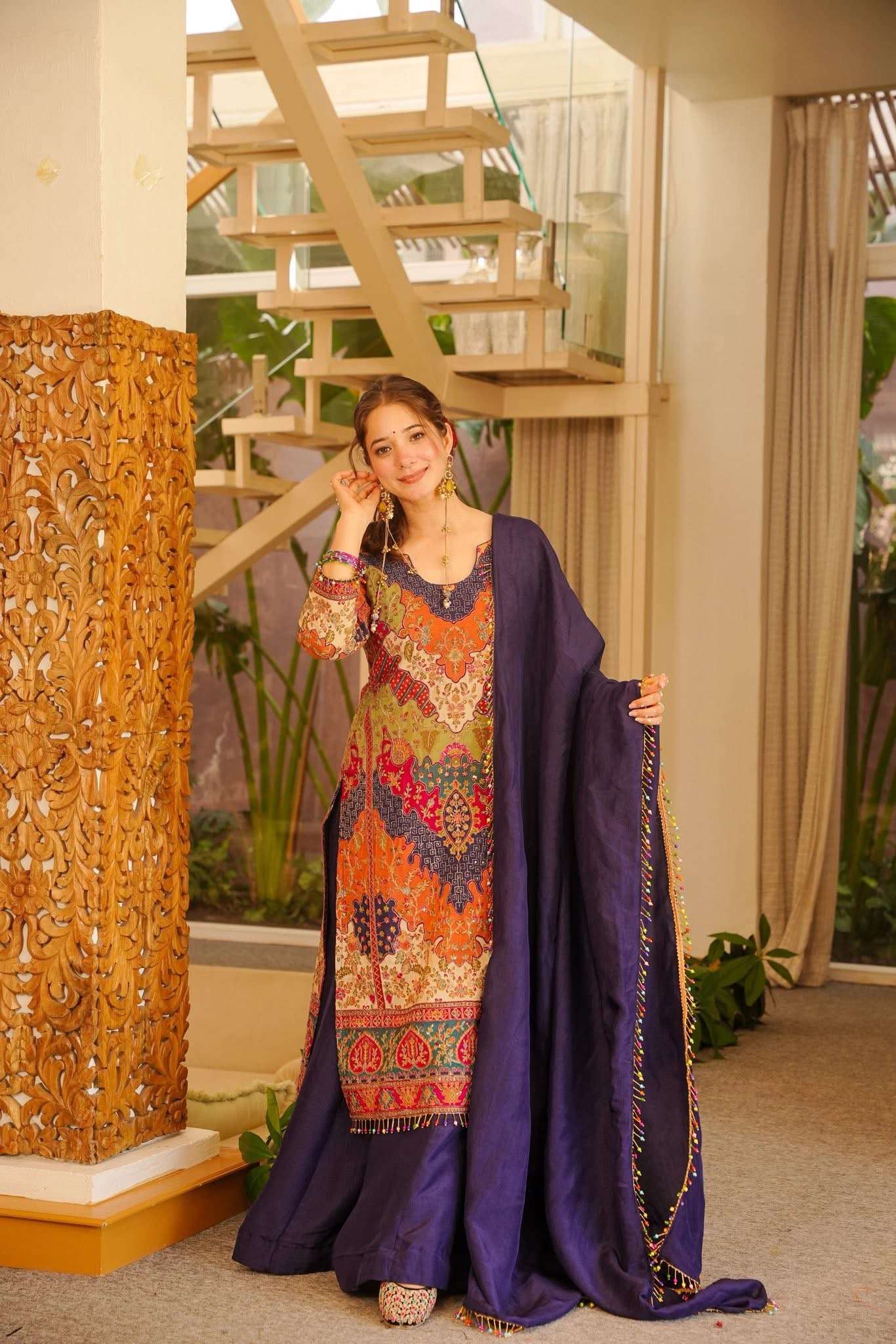 Pehrava Embroidered Heavy Kurta Set