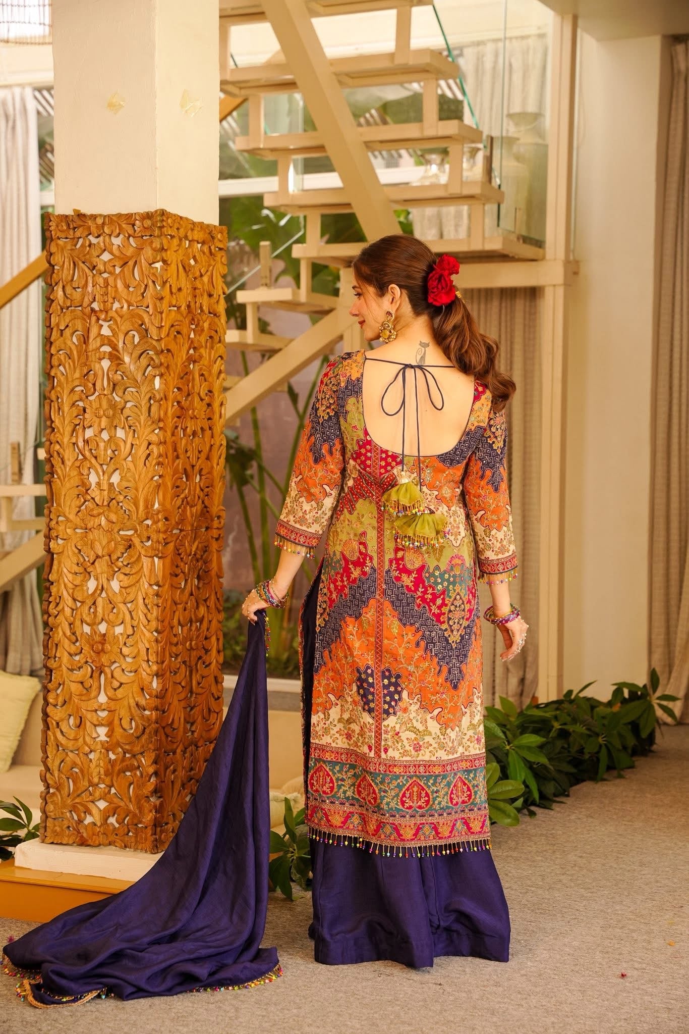 Pehrava Embroidered Heavy Kurta Set