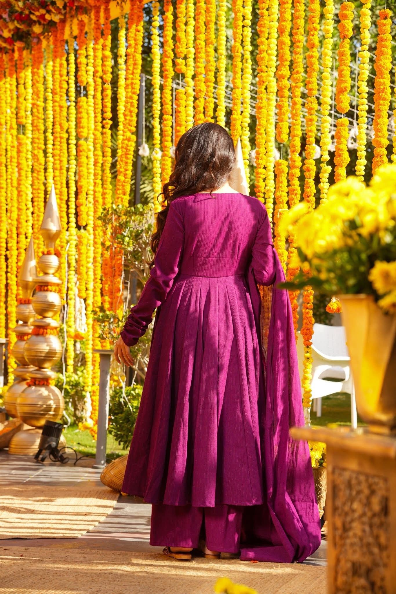 Suvarna Cotton Anarkali Suit Set