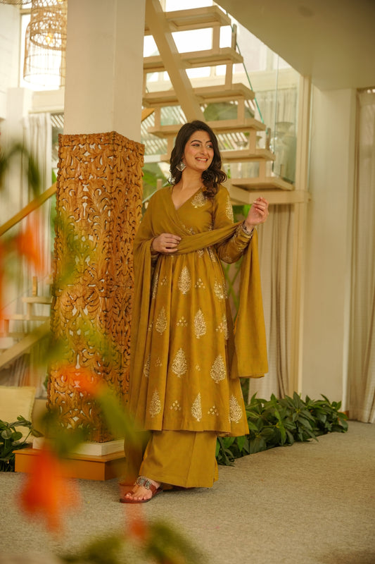 Nitya Printed Rayon Suit Set