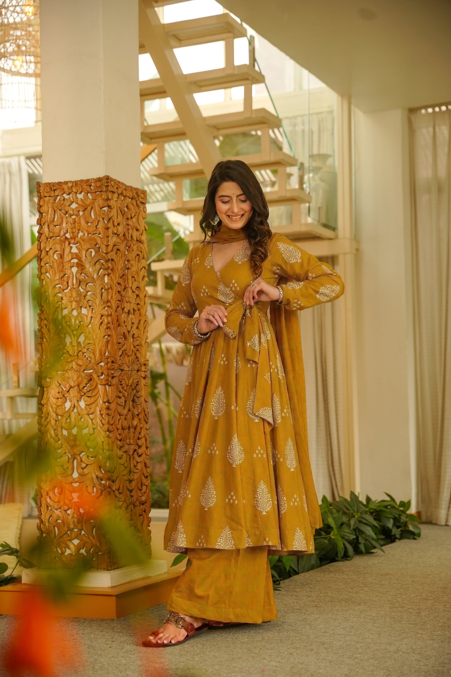 Nitya Printed Rayon Suit Set