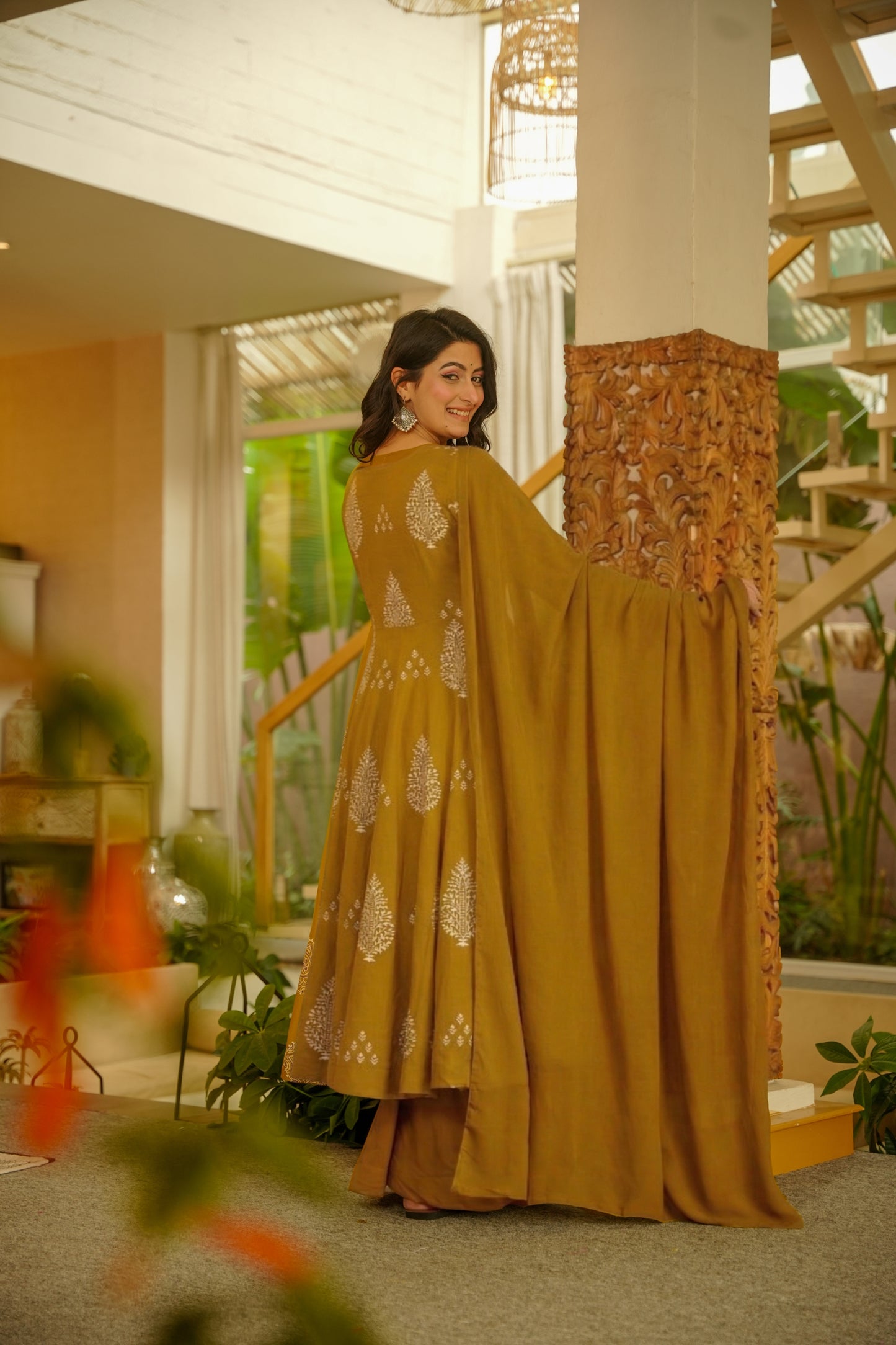 Nitya Printed Rayon Suit Set