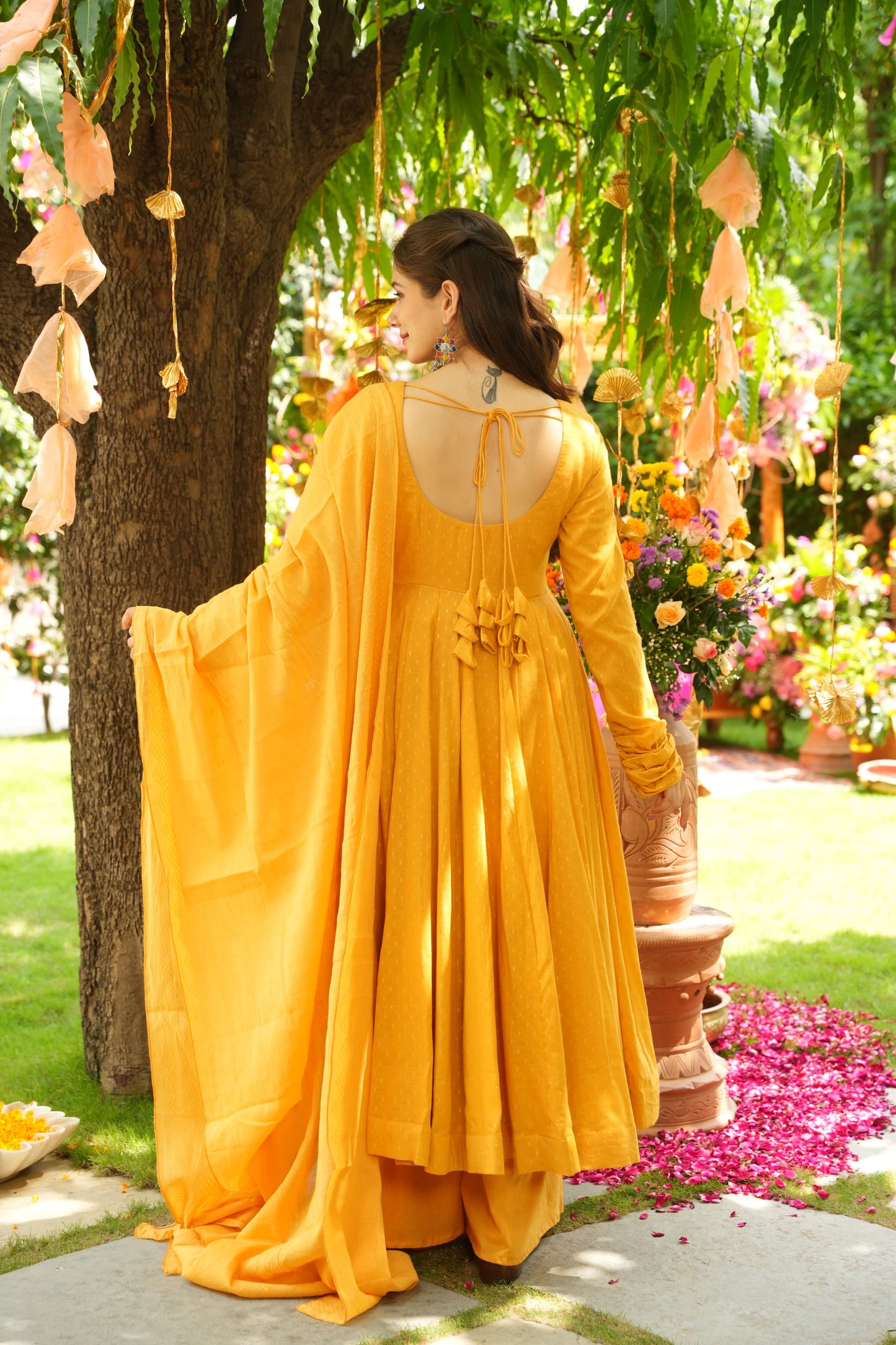 Daffodil Shine Cotton Suit Set