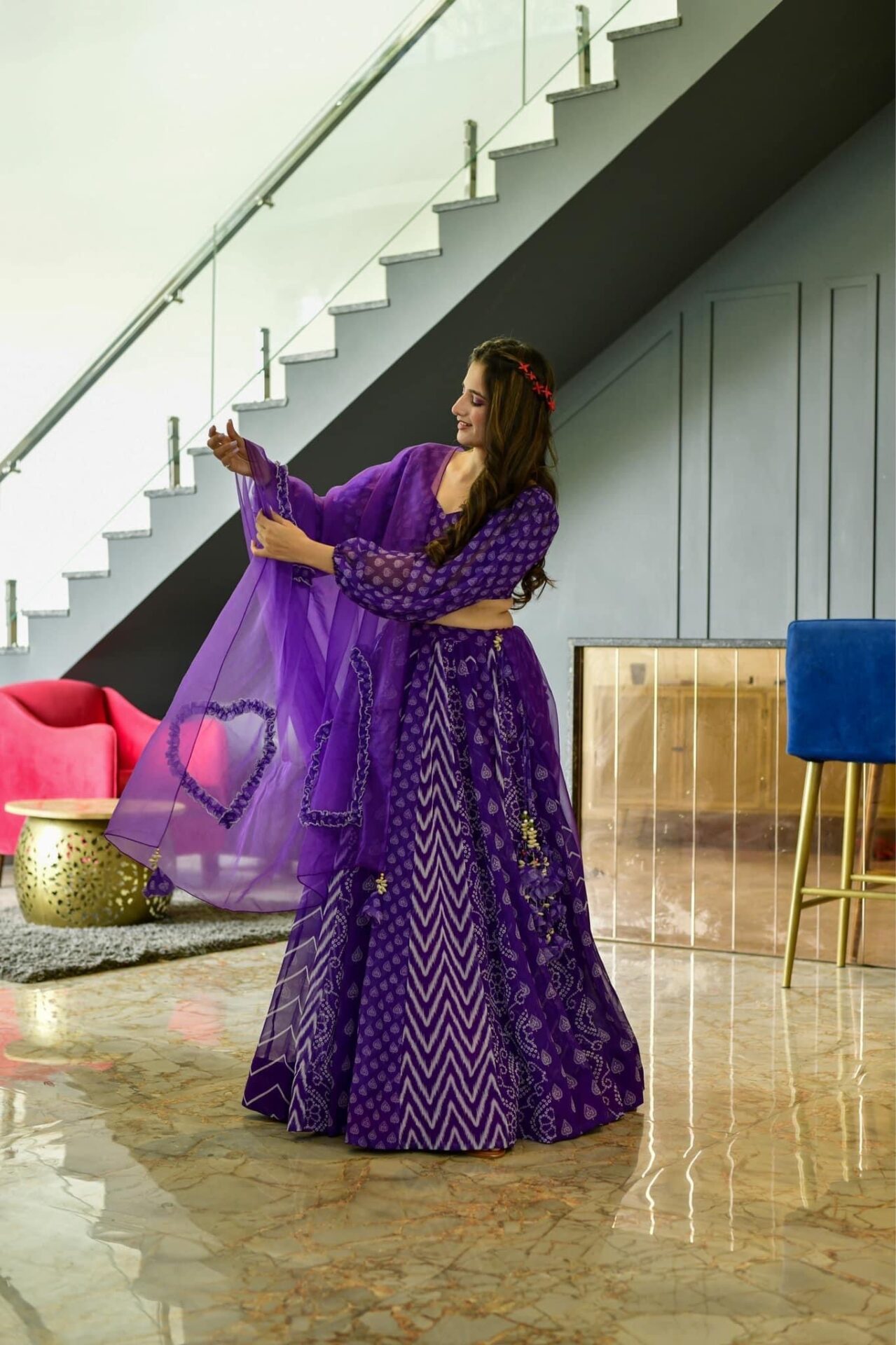 Purple Lehenga Choli Georgette Lehenga Set,designer Indian Chaniya Choli  Traditional Plain Lehenga With Stitched Blouse and With Dupatta - Etsy  Norway
