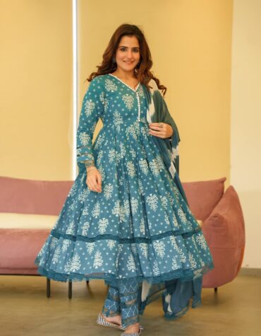 Party wear wine color cotton dupatta cotton suit | Kiran's Boutique