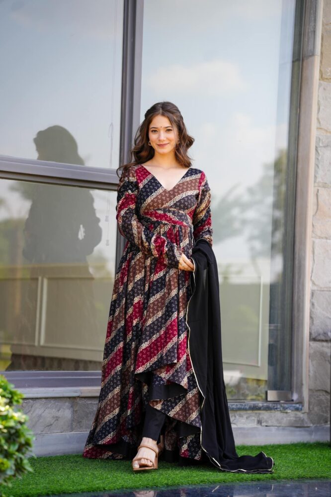 aliza multicolor leheriya suit set - Buy Designer Ethnic Wear for Women ...