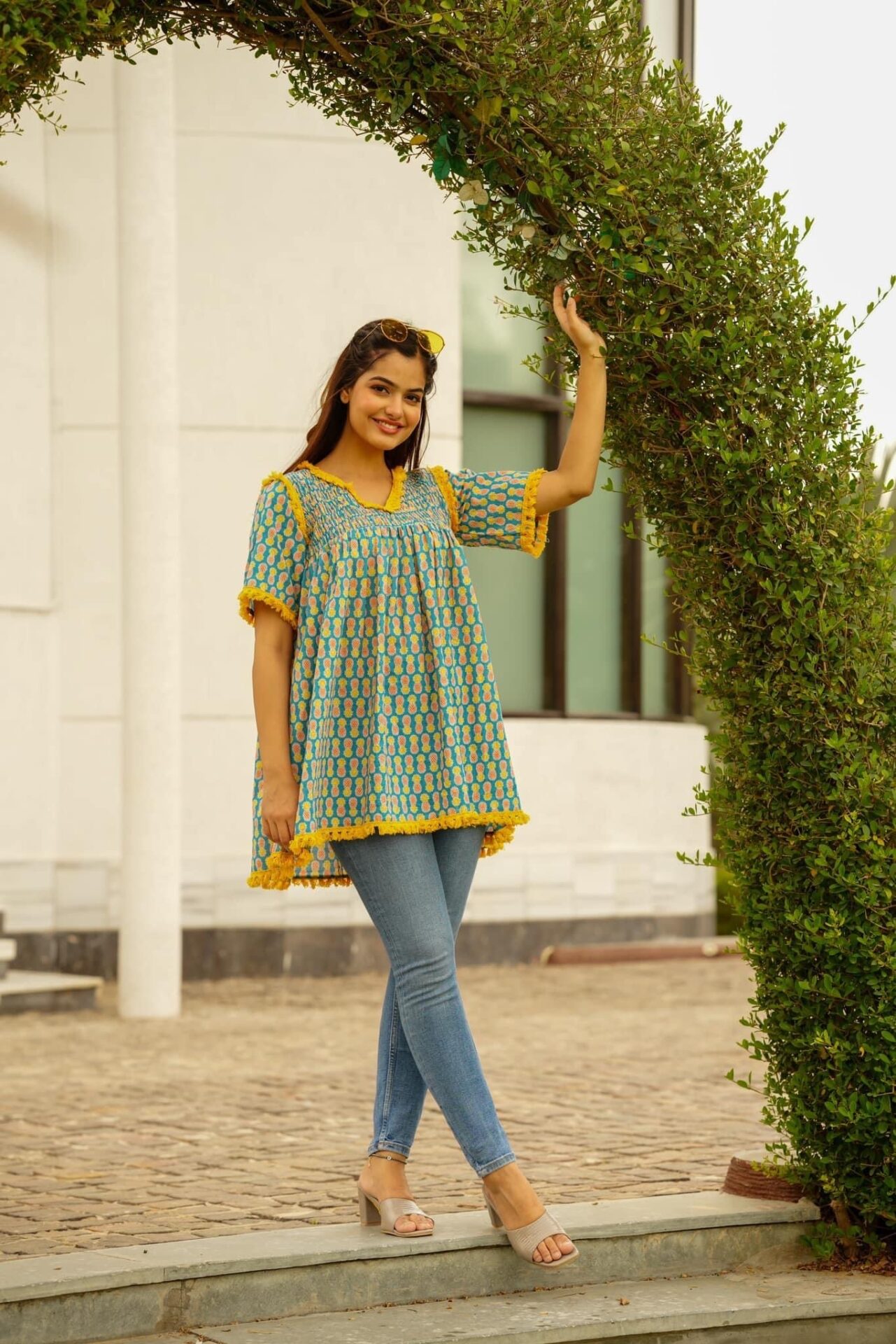 LISA COTTON TOP - Buy Designer Ethnic Wear for Women Online in India -  Idaho Clothing