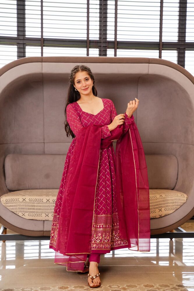AASHIRYA GEORGETTE EMBROIDERED SUIT SET – Buy Designer Ethnic Wear for ...