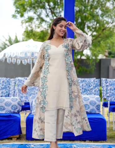 Blush Printed Pakistani Kurta Pants Set – Jaipur Morni