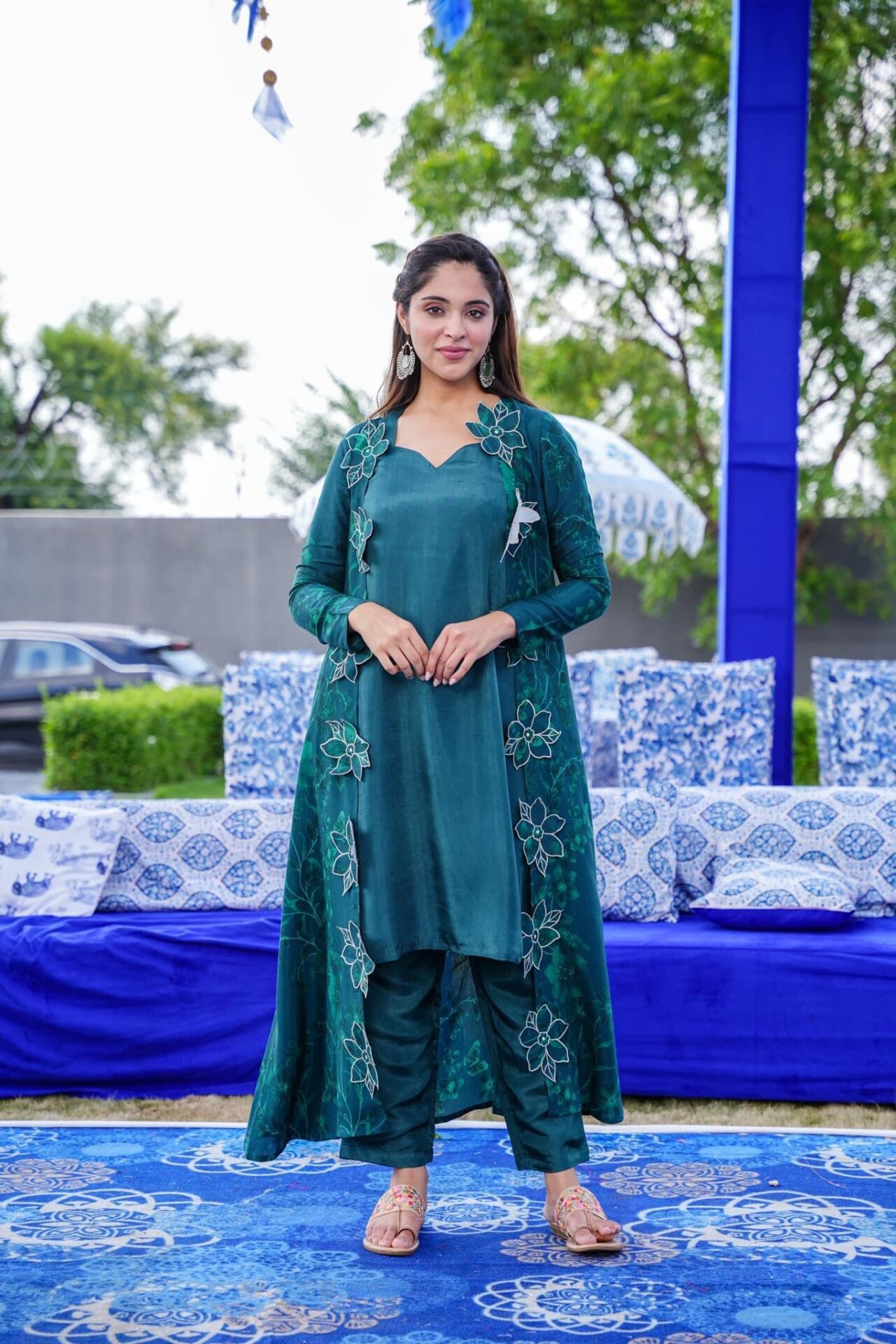 Anemone STRAIGHT FUSION WEAR 3 PIECE SET - Buy Designer Ethnic Wear for  Women Online in India - Idaho Clothing