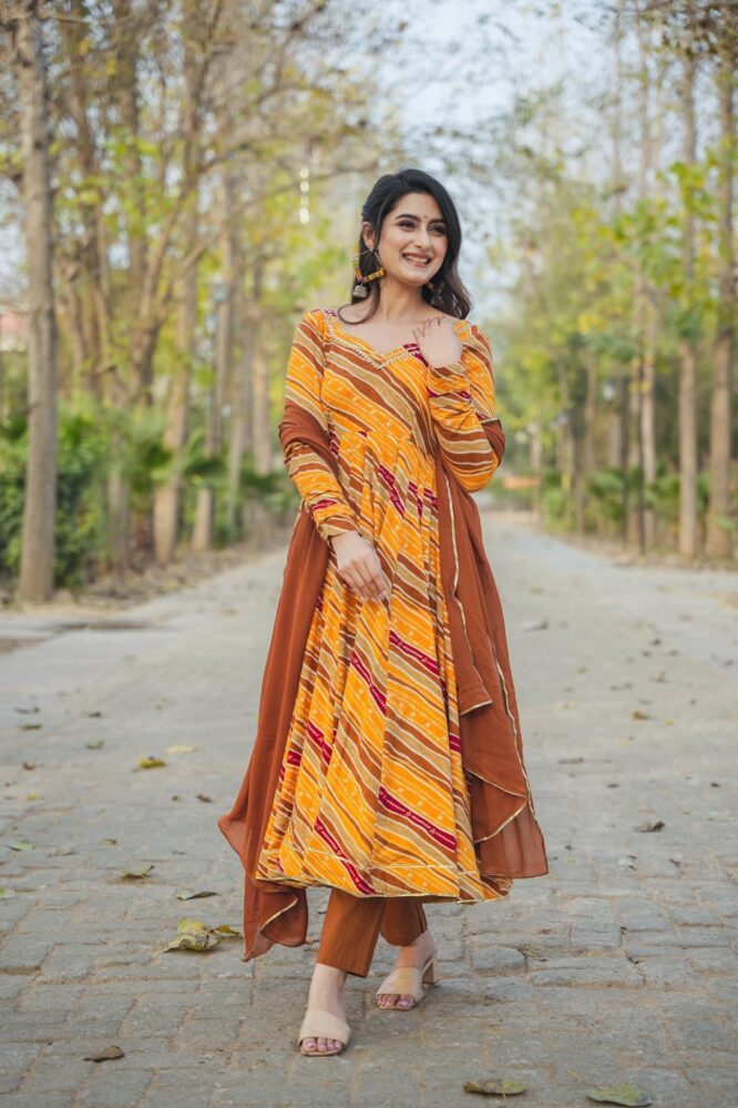 Shop 5 Stunning Anarkali Suit Set with Dupatta: Traditional Elegance